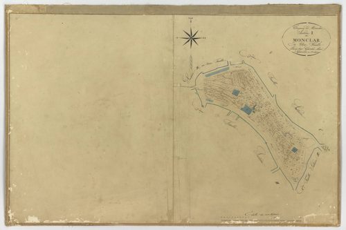 Plan napoléonien, atlas-section 1 Monclar, Monclar-d’Agenais
