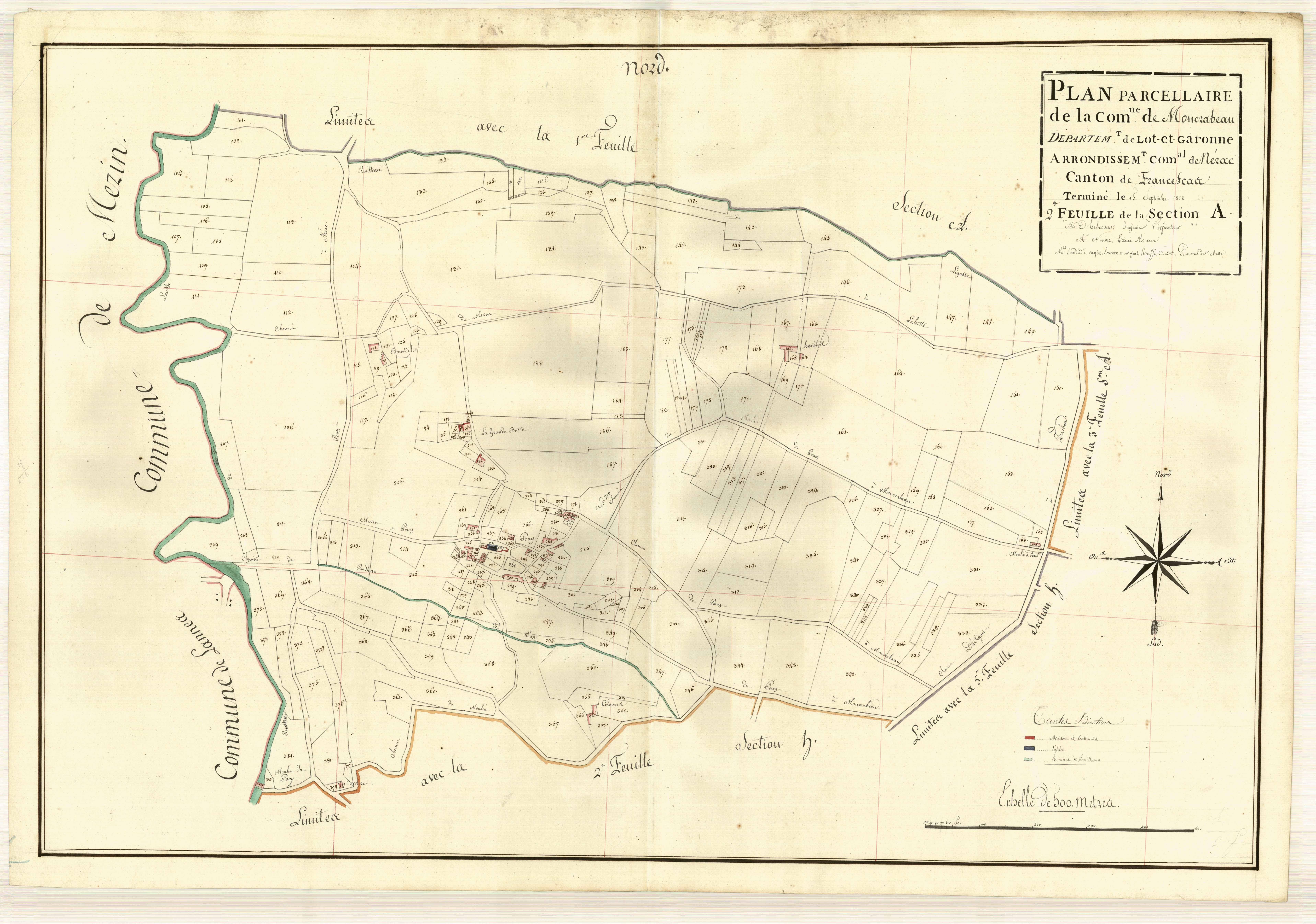 Plan primitif, atlas-A2 Pouy, Moncrabeau