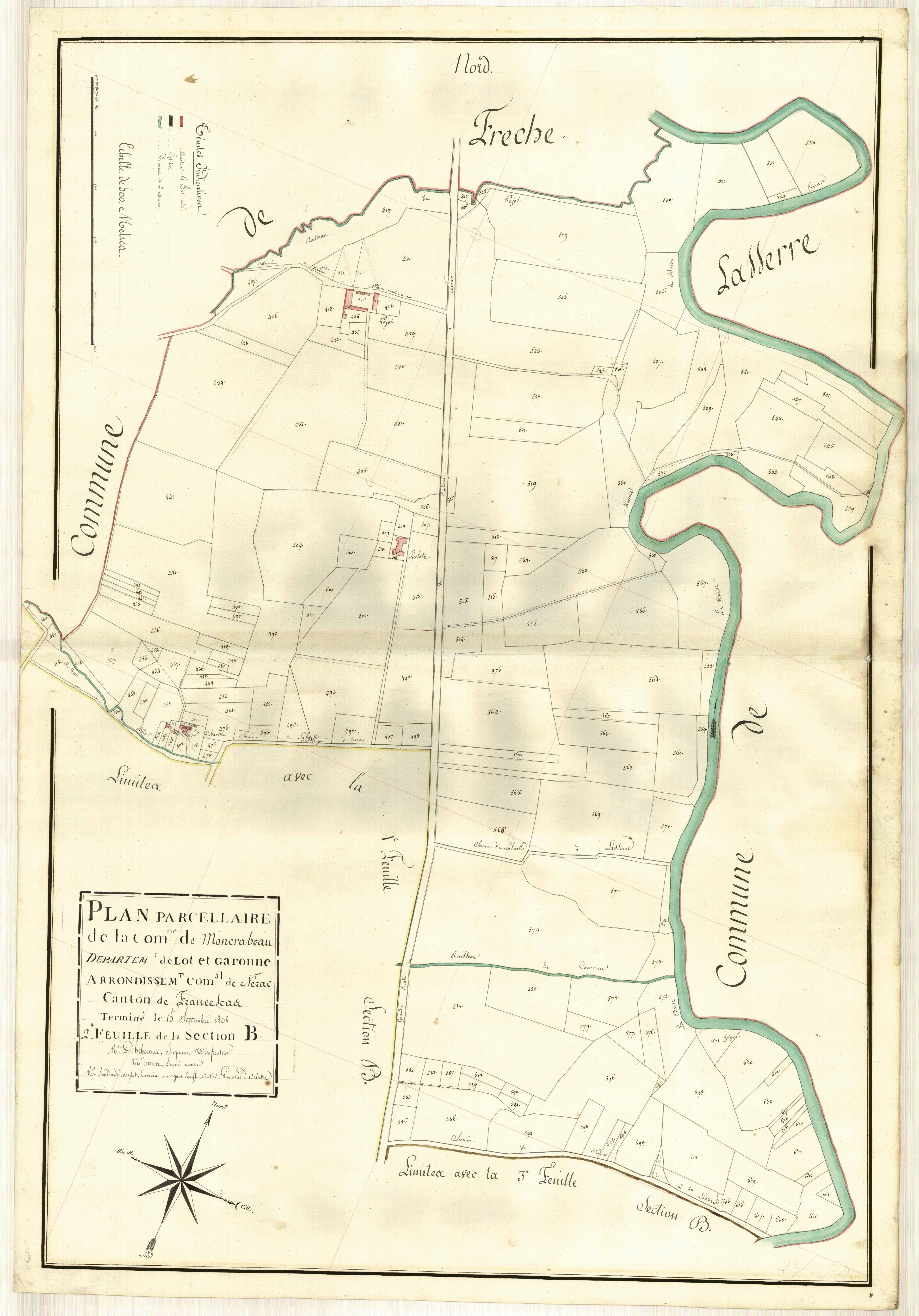 Plan primitif, atlas-B2 Lahite, Moncrabeau