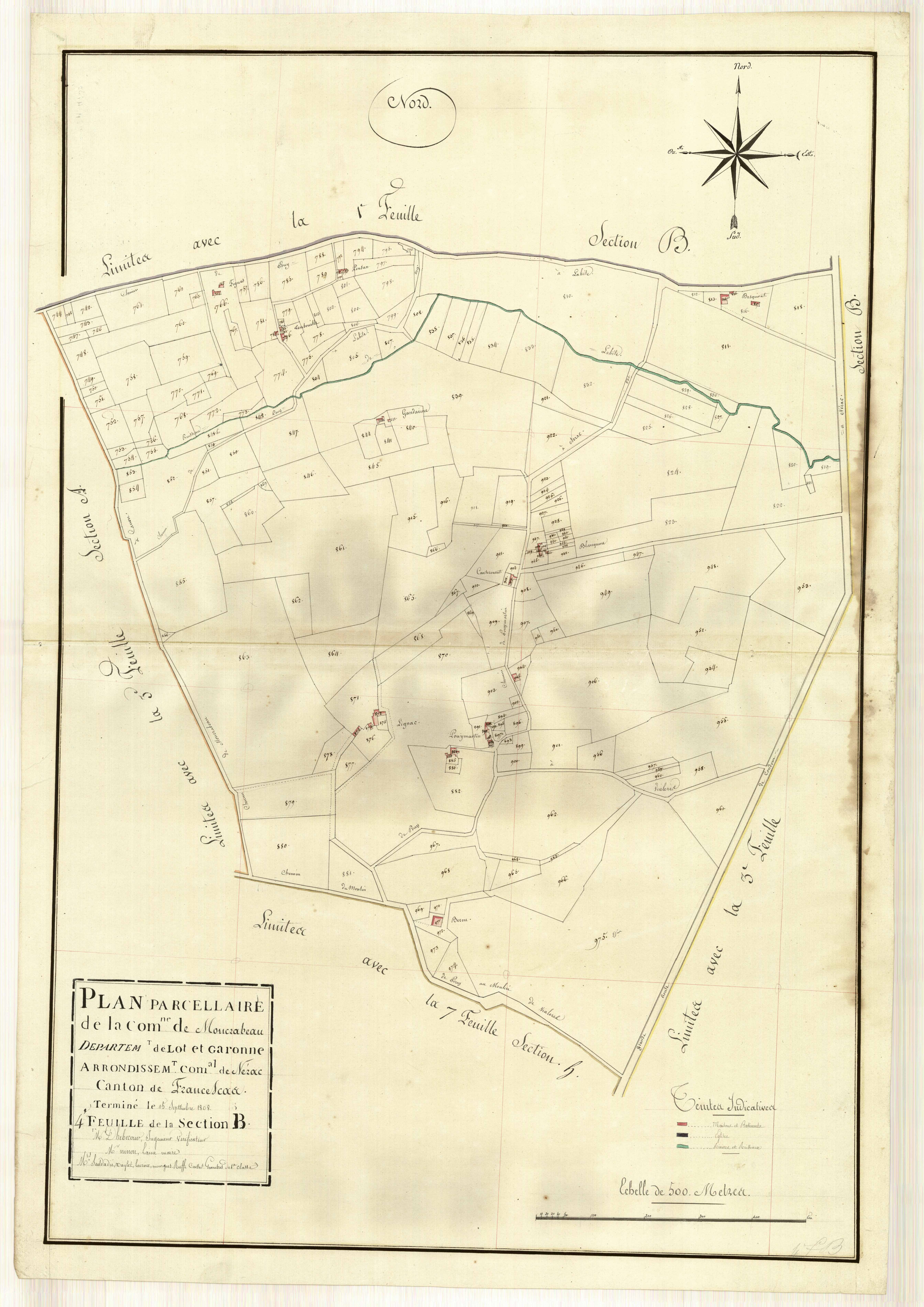 Plan primitif, atlas-B4 Lahite, Moncrabeau