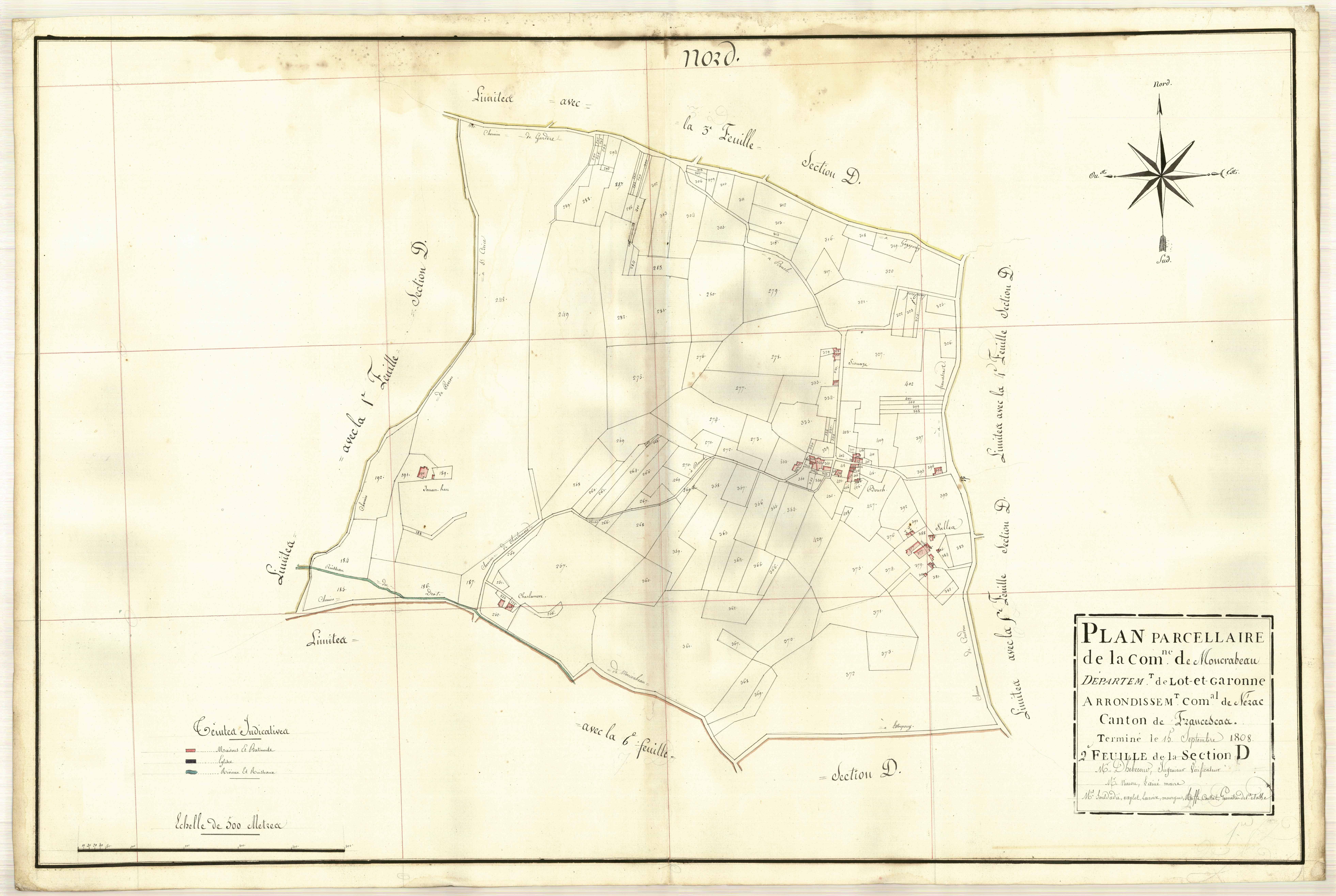 Plan primitif, atlas-D2 Saint-Cirice, Moncrabeau