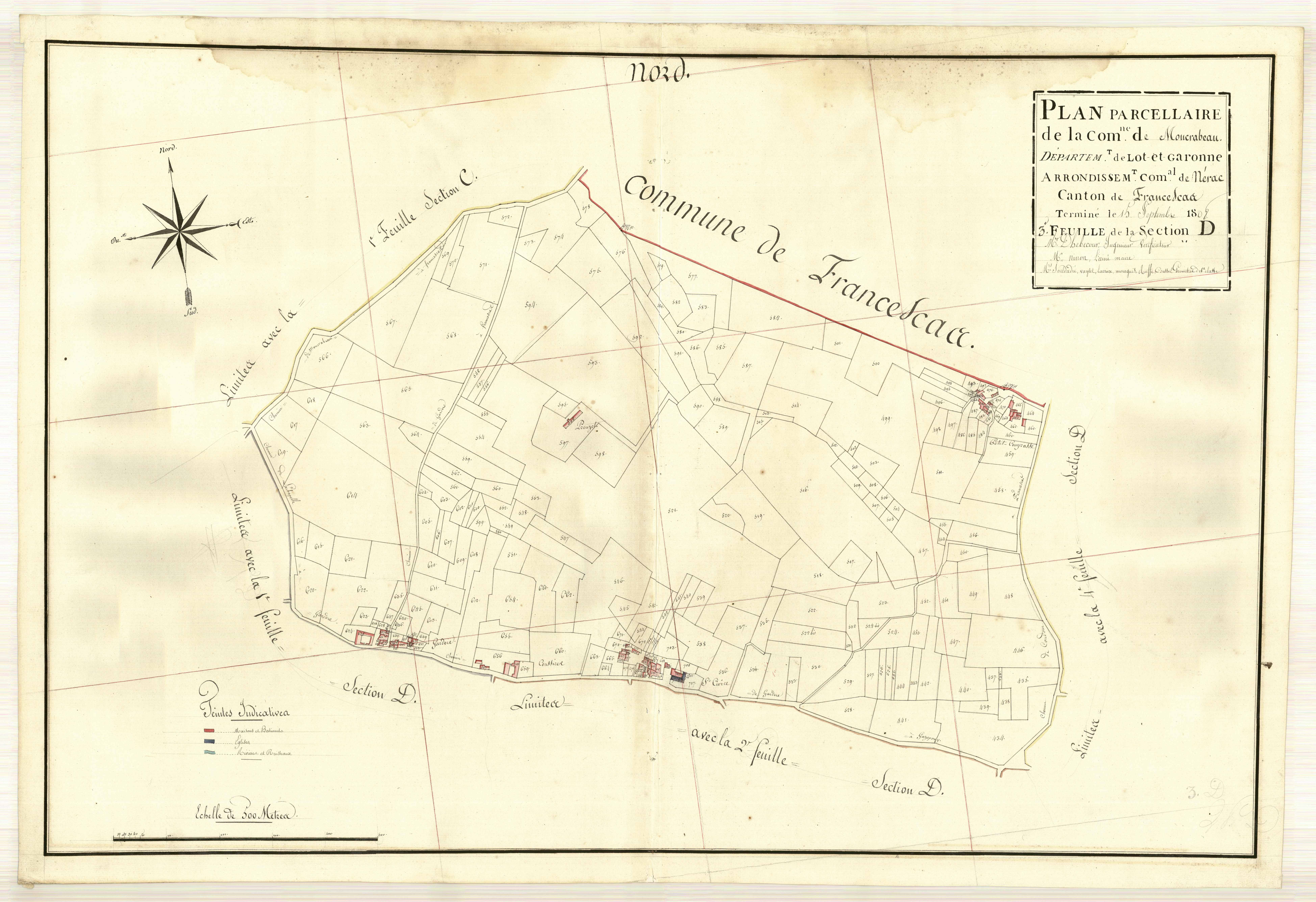 Plan primitif, atlas-D3 Saint-Cirice, Moncrabeau