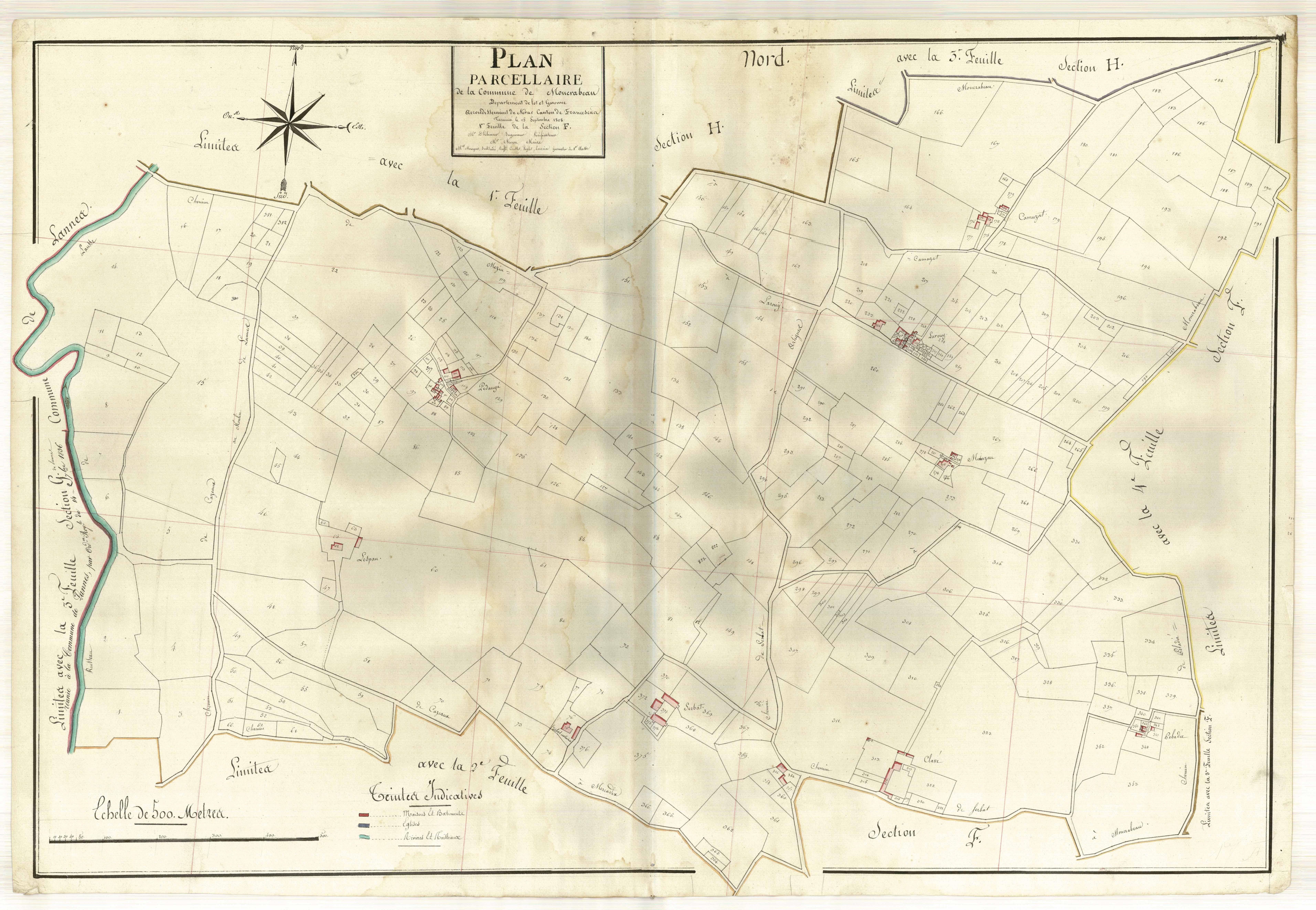 Plan primitif, atlas-F1 Marcadis, Moncrabeau
