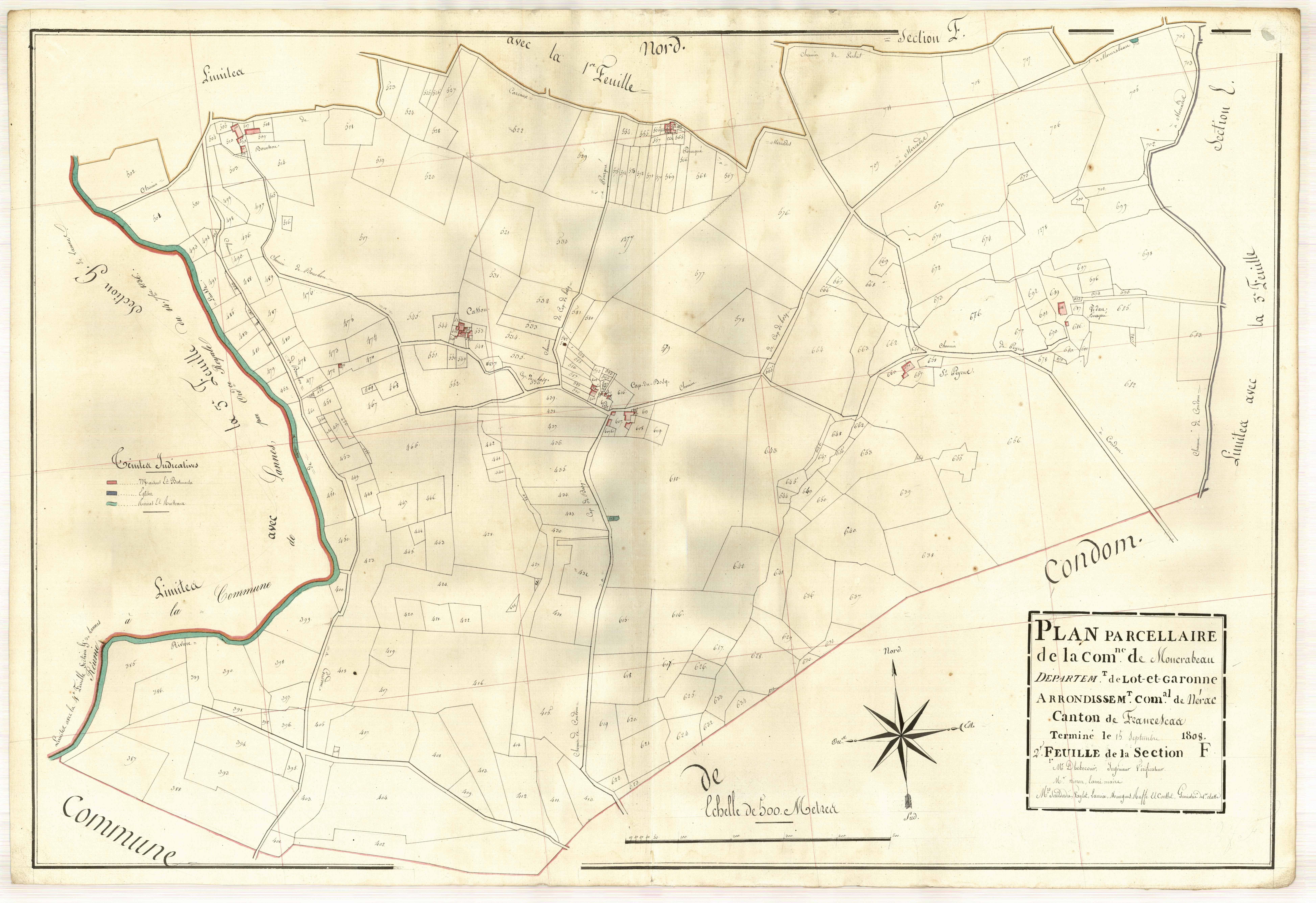 Plan primitif, atlas-F2 Marcadis, Moncrabeau