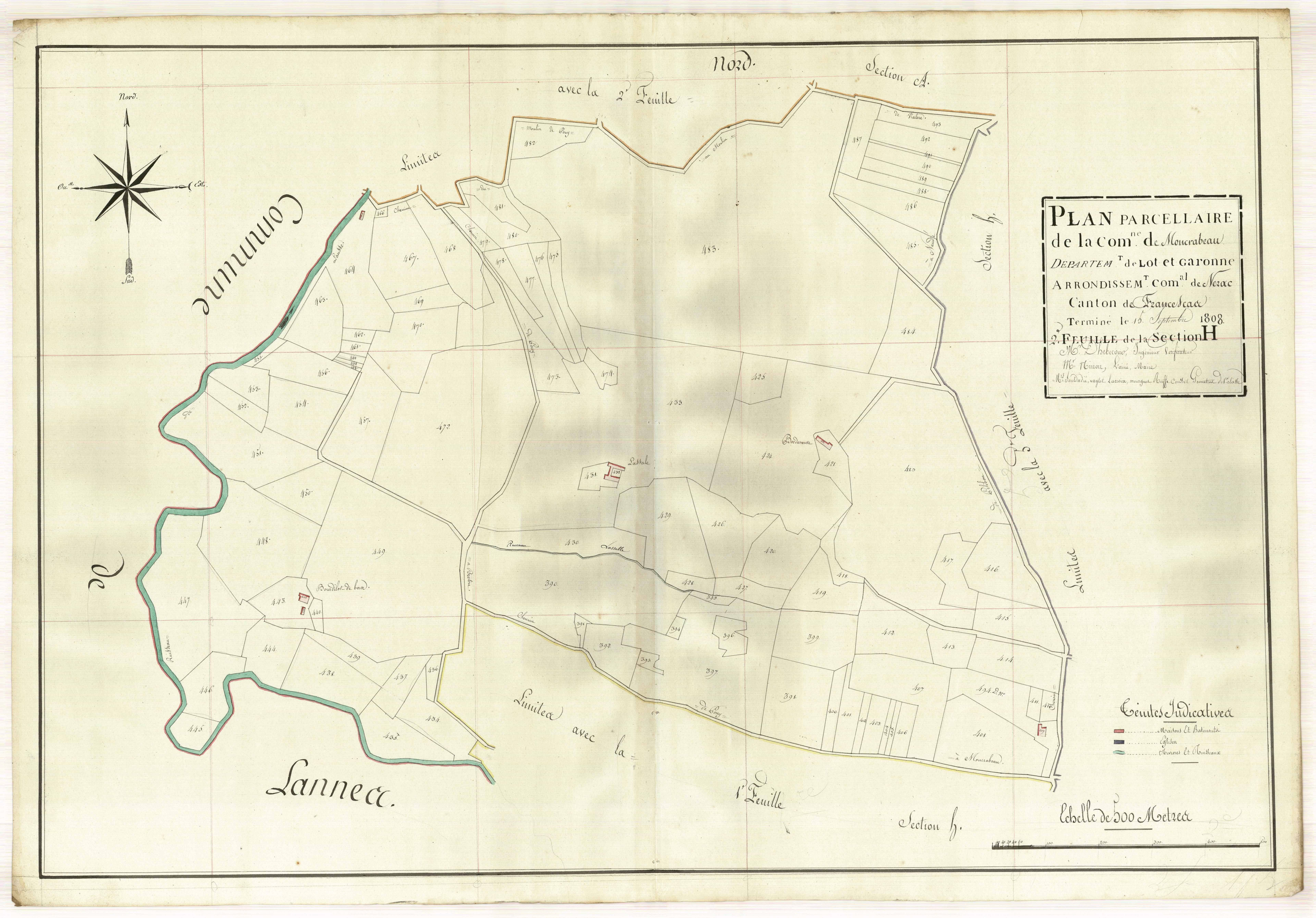 Plan primitif, atlas-H2 Artigues, Moncrabeau