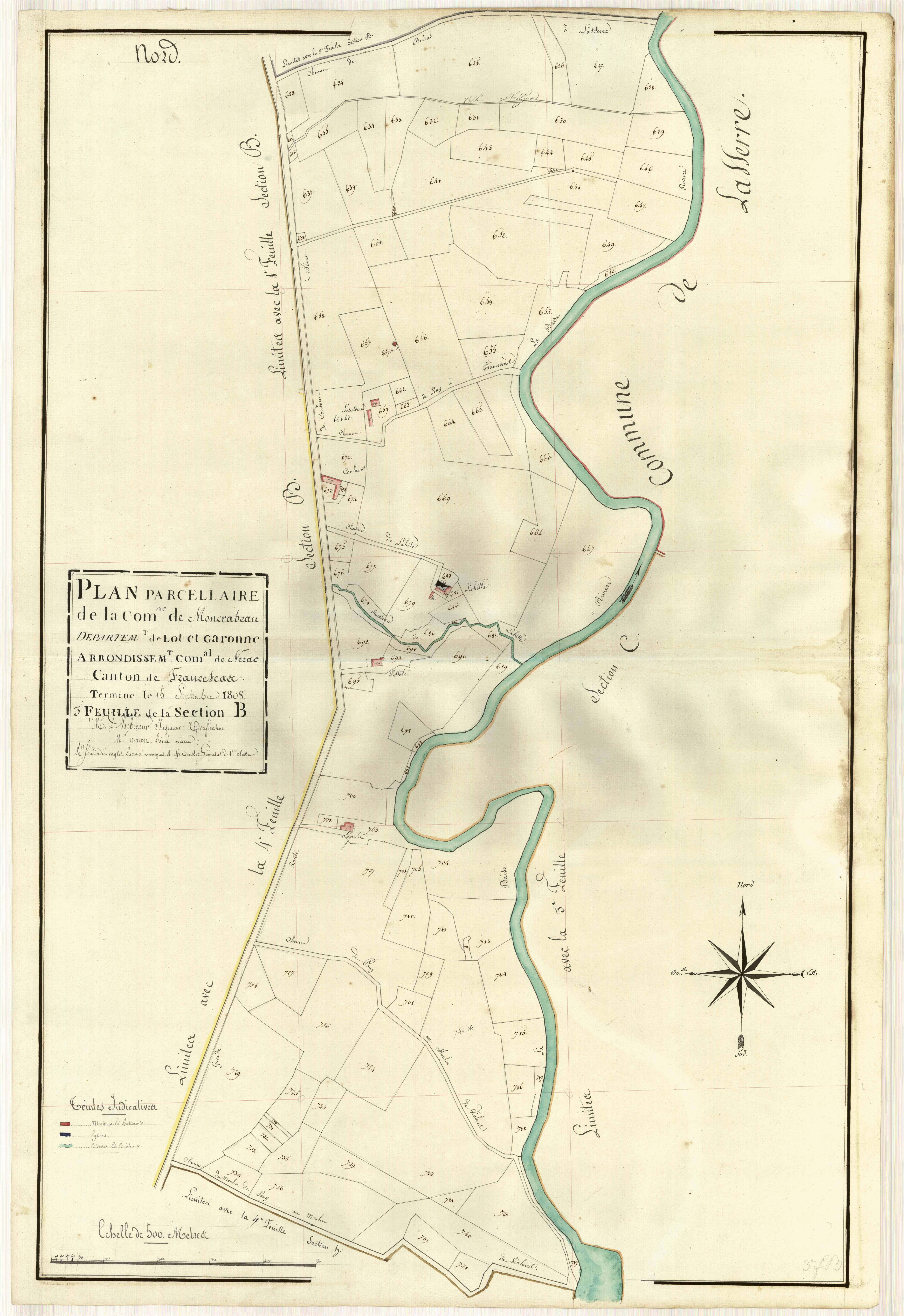 Plan primitif, atlas-H3 Artigues, Moncrabeau