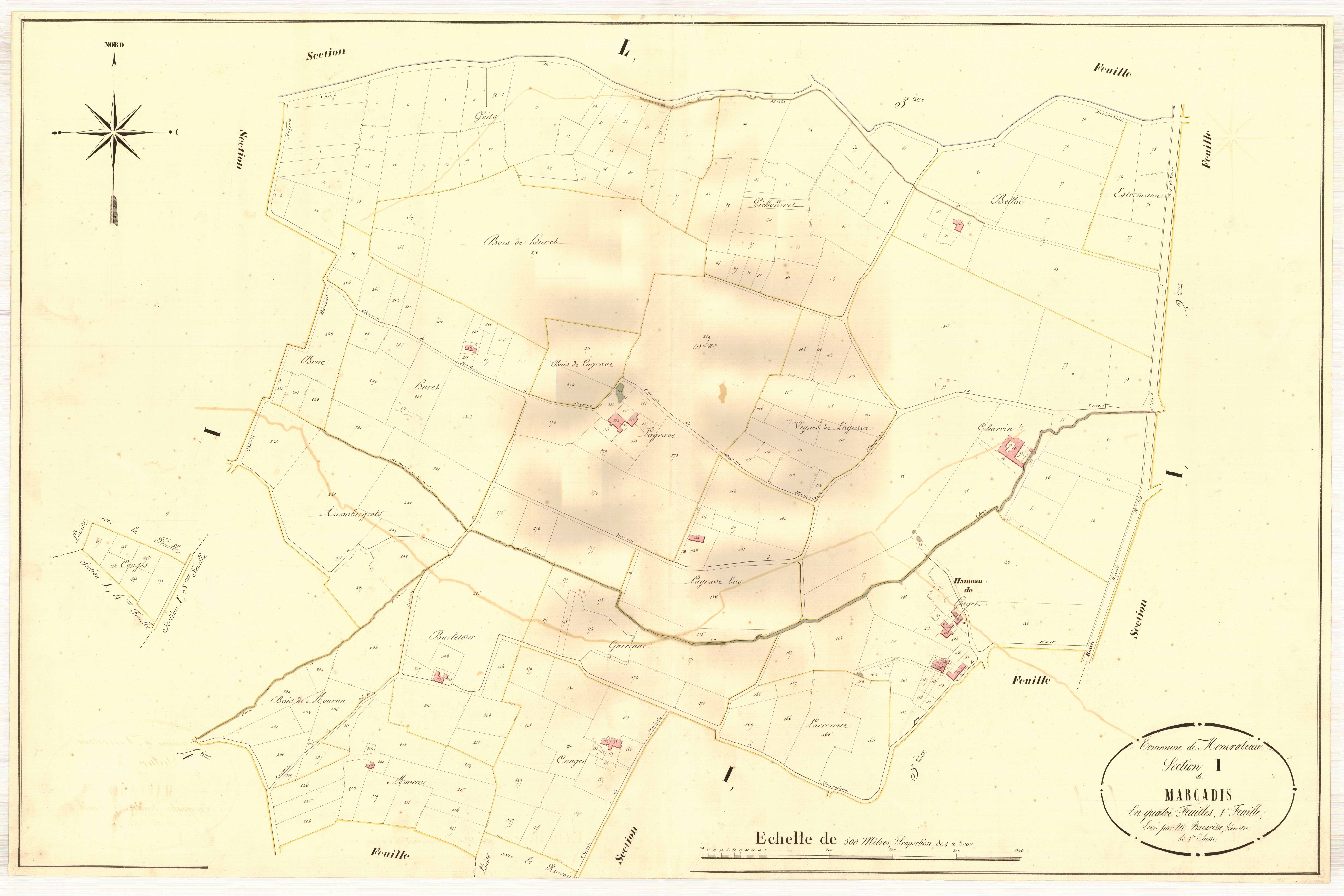 Plan napoléonien, atlas-I1 Marcadis, Moncrabeau