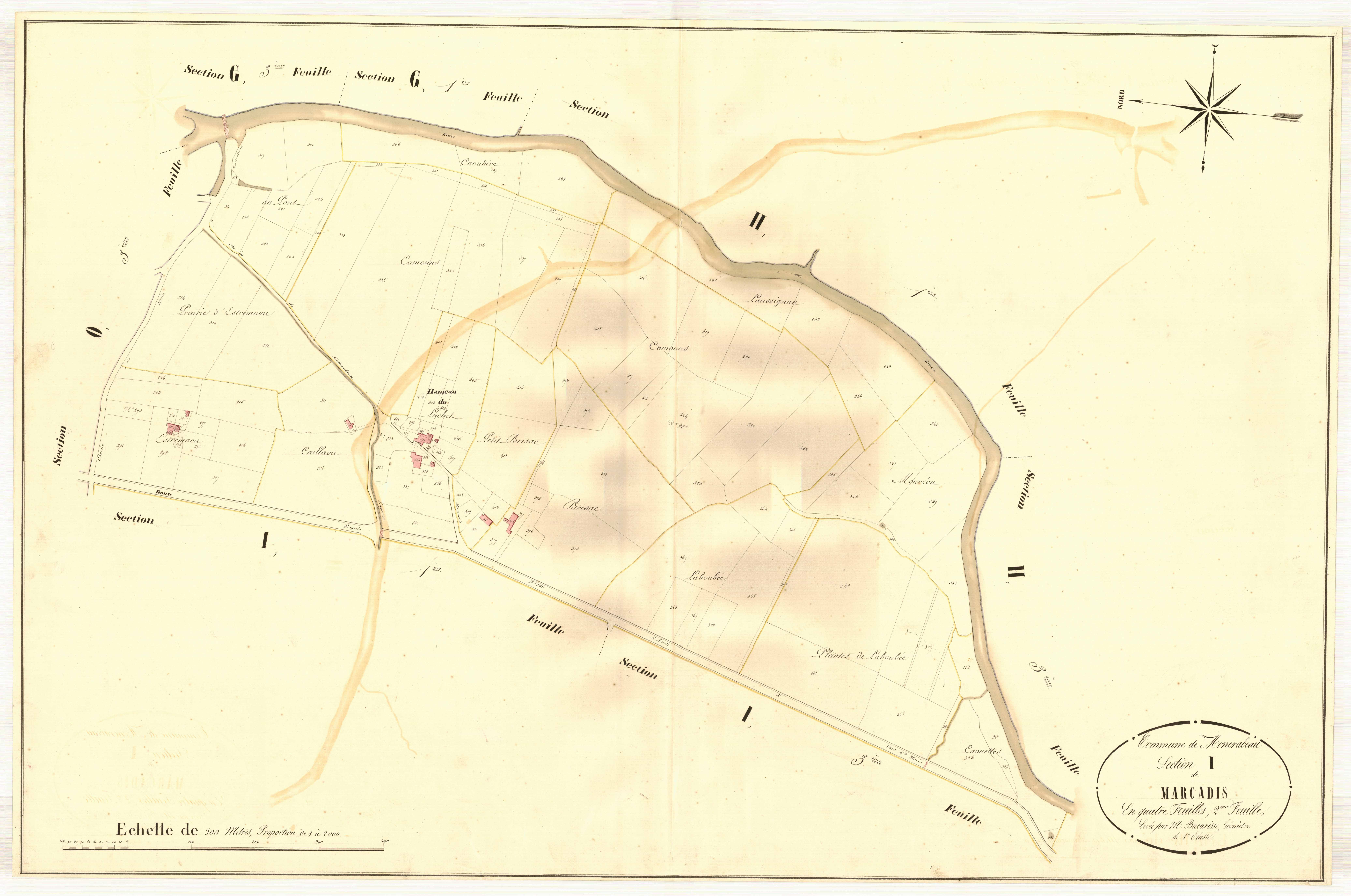 Plan napoléonien, atlas-I2 Marcadis, Moncrabeau