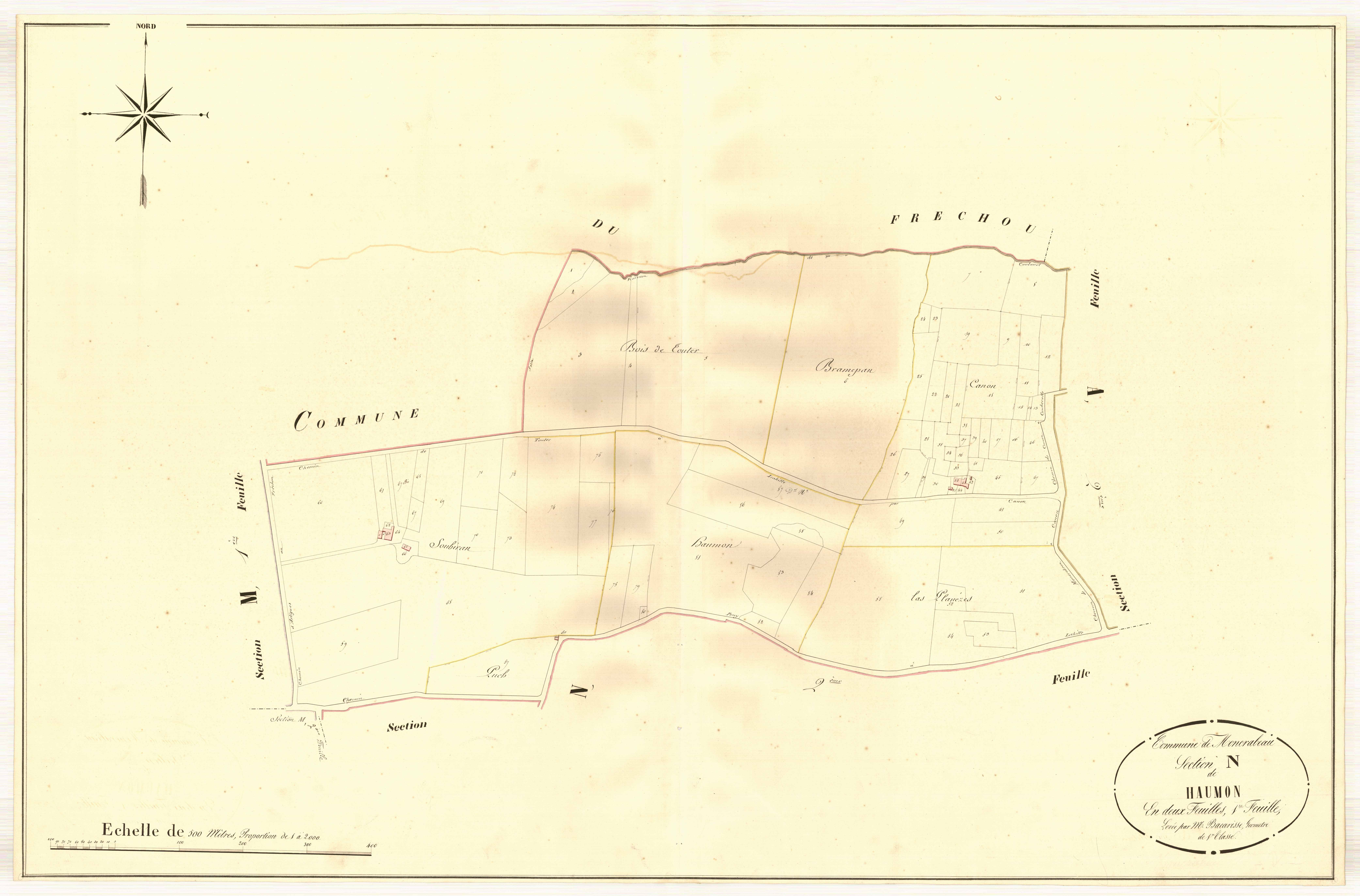 Plan napoléonien, atlas-N1 Haumon, Moncrabeau