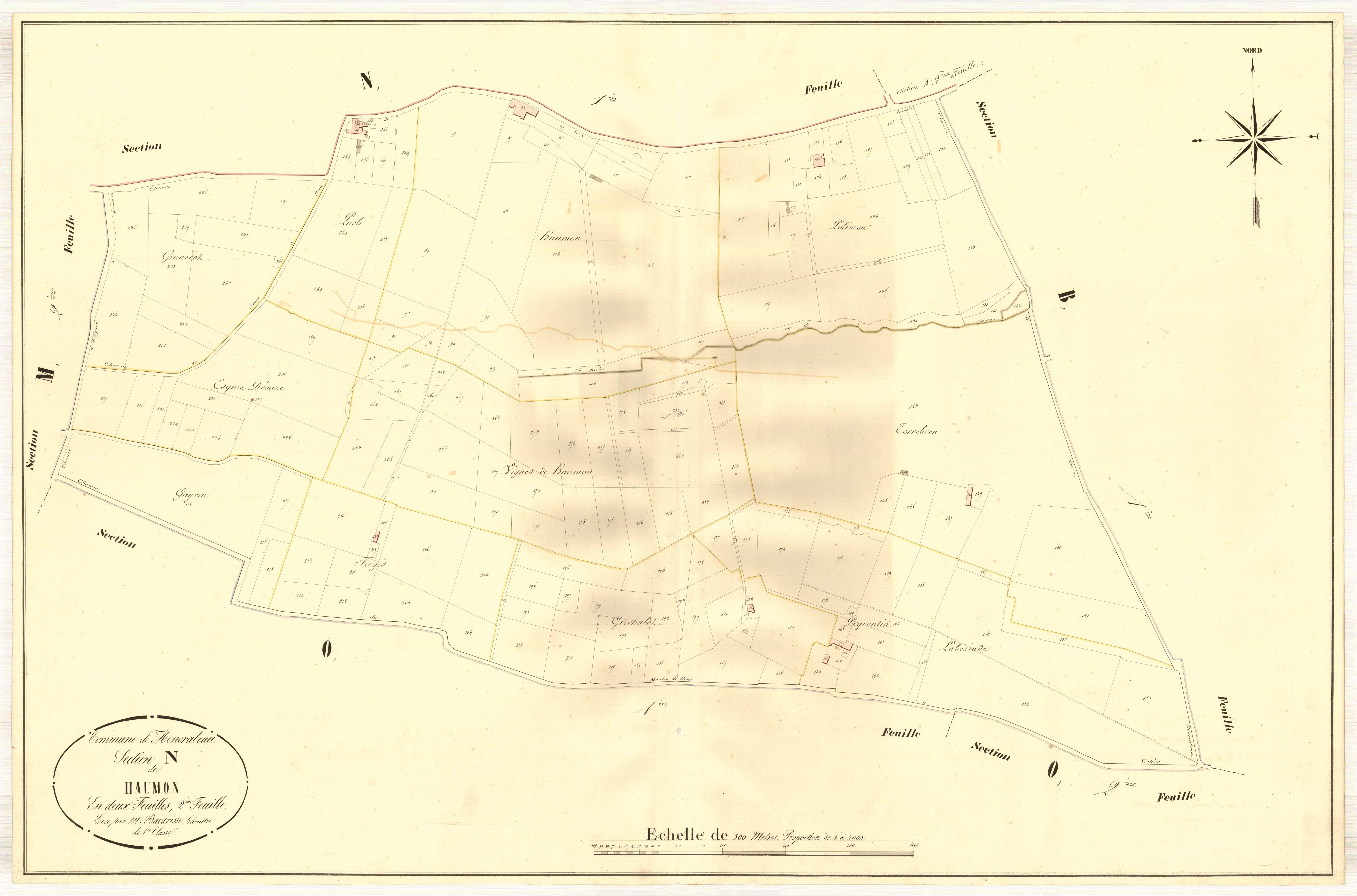 Plan napoléonien, atlas-N2 Haumon, Moncrabeau