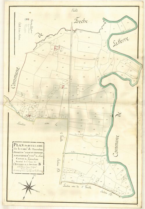 Plan primitif, atlas-B2 Lahite, Moncrabeau