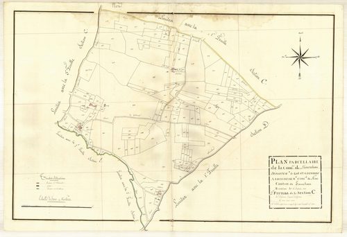 Plan primitif, atlas-C2 Vialère, Moncrabeau