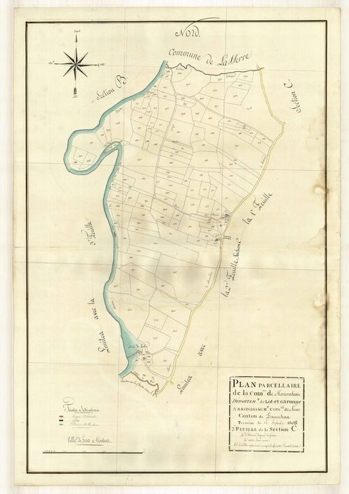 Plan primitif, atlas-C3 Vialère, Moncrabeau