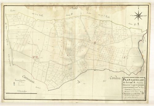 Plan primitif, atlas-D6 Saint-Cirice, Moncrabeau