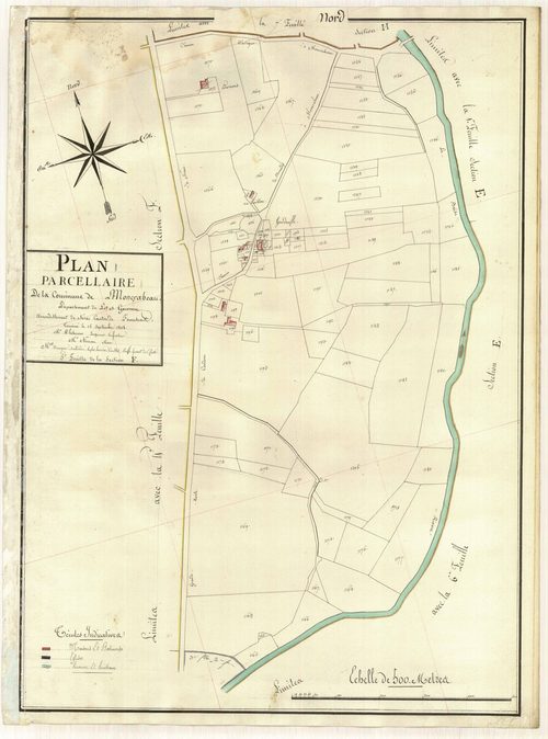 Plan primitif, atlas-F5 Marcadis, Moncrabeau