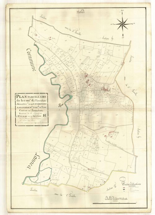 Plan primitif, atlas-H1 Artigues, Moncrabeau