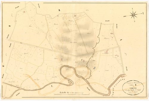 Plan napoléonien, atlas-B2 Lahitte, Moncrabeau
