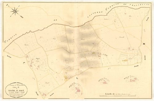 Plan napoléonien, atlas-C1 Vialère et Riqué, Moncrabeau