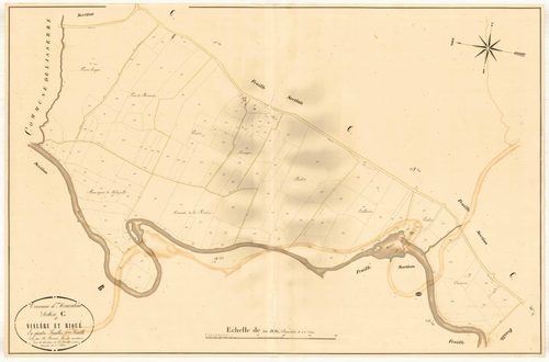 Plan napoléonien, atlas-C2 Vialère et Riqué, Moncrabeau