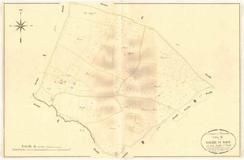 Plan napoléonien, atlas-C3 Vialère et Riqué, Moncrabeau