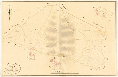Plan napoléonien, atlas-D1 Saint-Cirice et Gardère, Moncrabeau