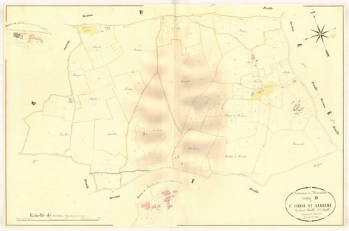 Plan napoléonien, atlas-D2 Saiont-Cirice et Gardère, Moncrabeau