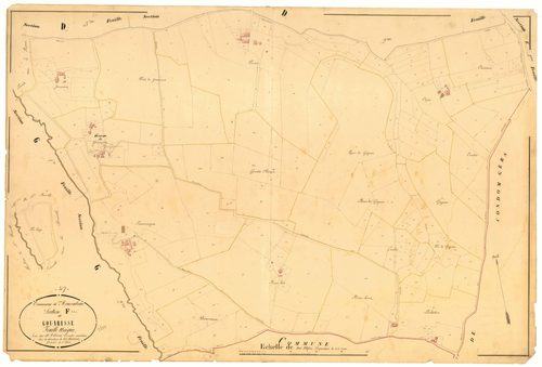 Plan napoléonien, atlas-F  Gouaresse, Moncrabeau