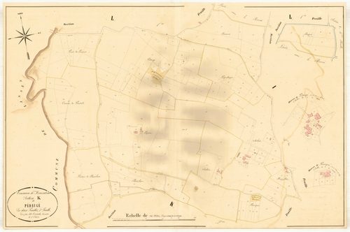 Plan napoléonien, atlas-K1 Pédaugé, Moncrabeau