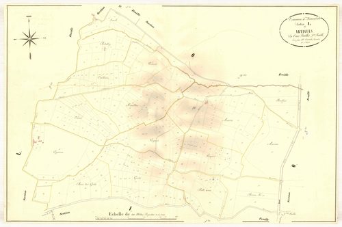 Plan napoléonien, atlas-L3 Artigues, Moncrabeau