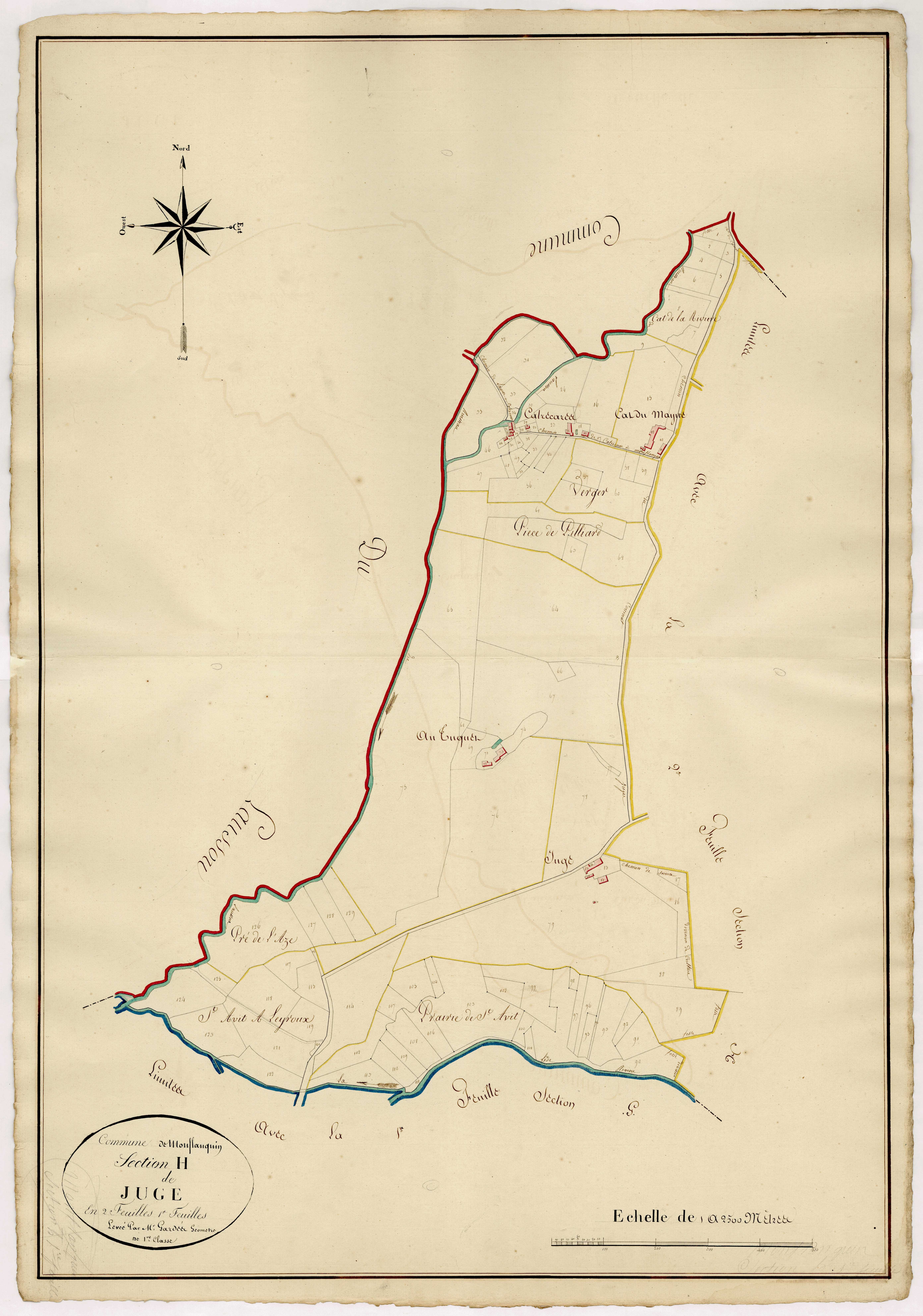 Plan napoléonien, atlas-H1 Juge, Monflanquin