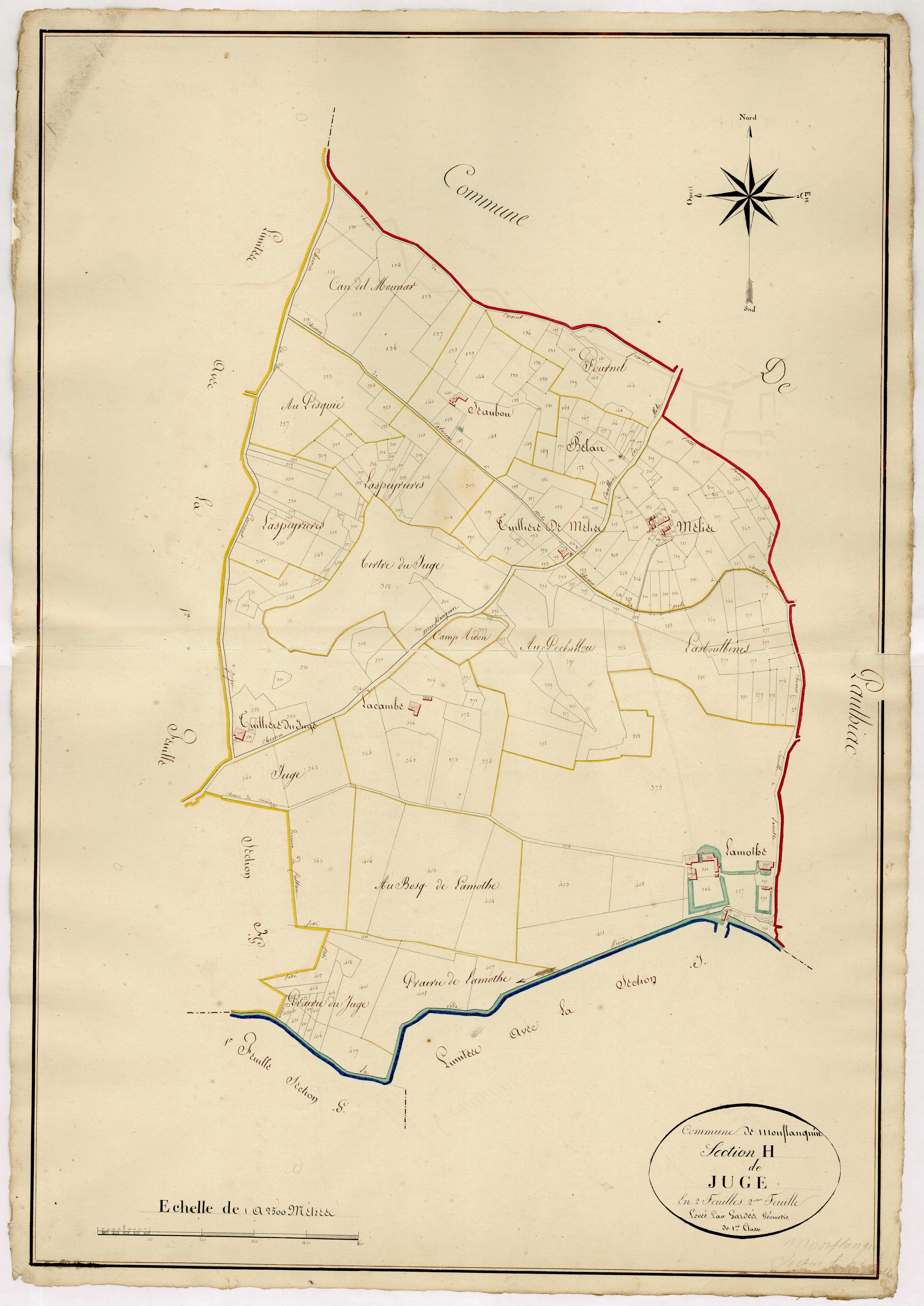 Plan napoléonien, atlas-H2 Juge, Monflanquin