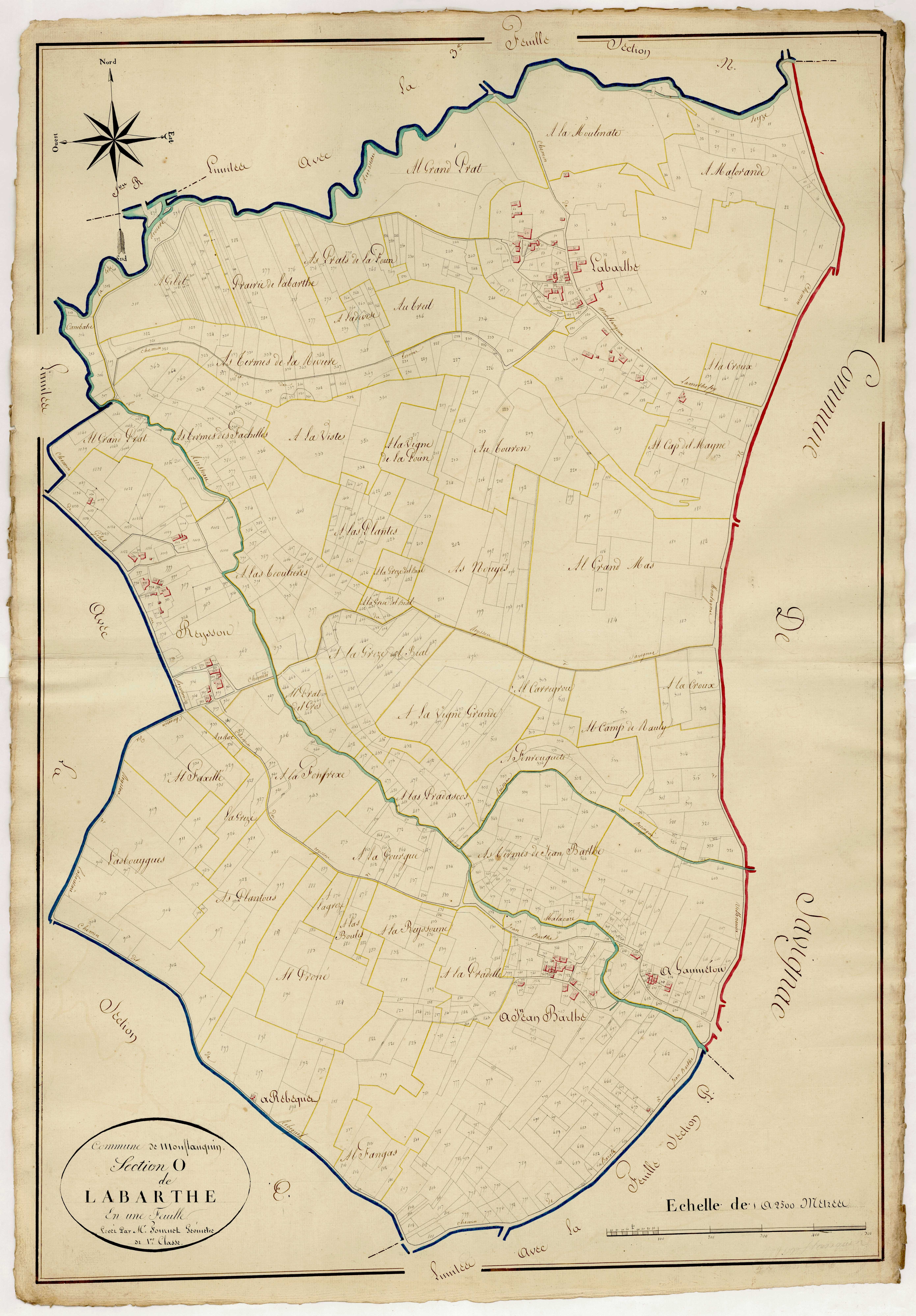 Plan napoléonien, atlas-O Labarthe, Monflanquin