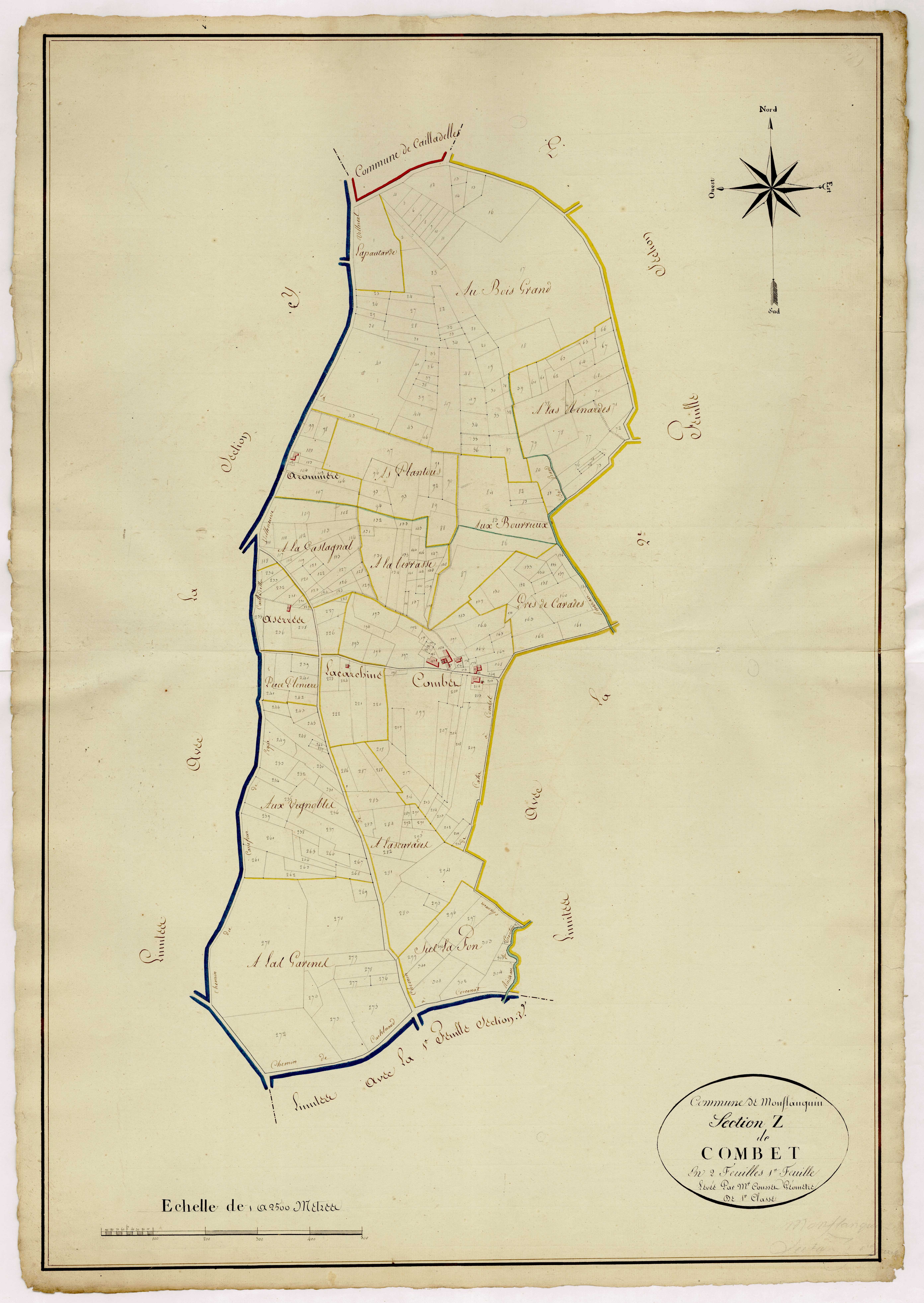 Plan napoléonien, atlas-Z1 Combet, Monflanquin