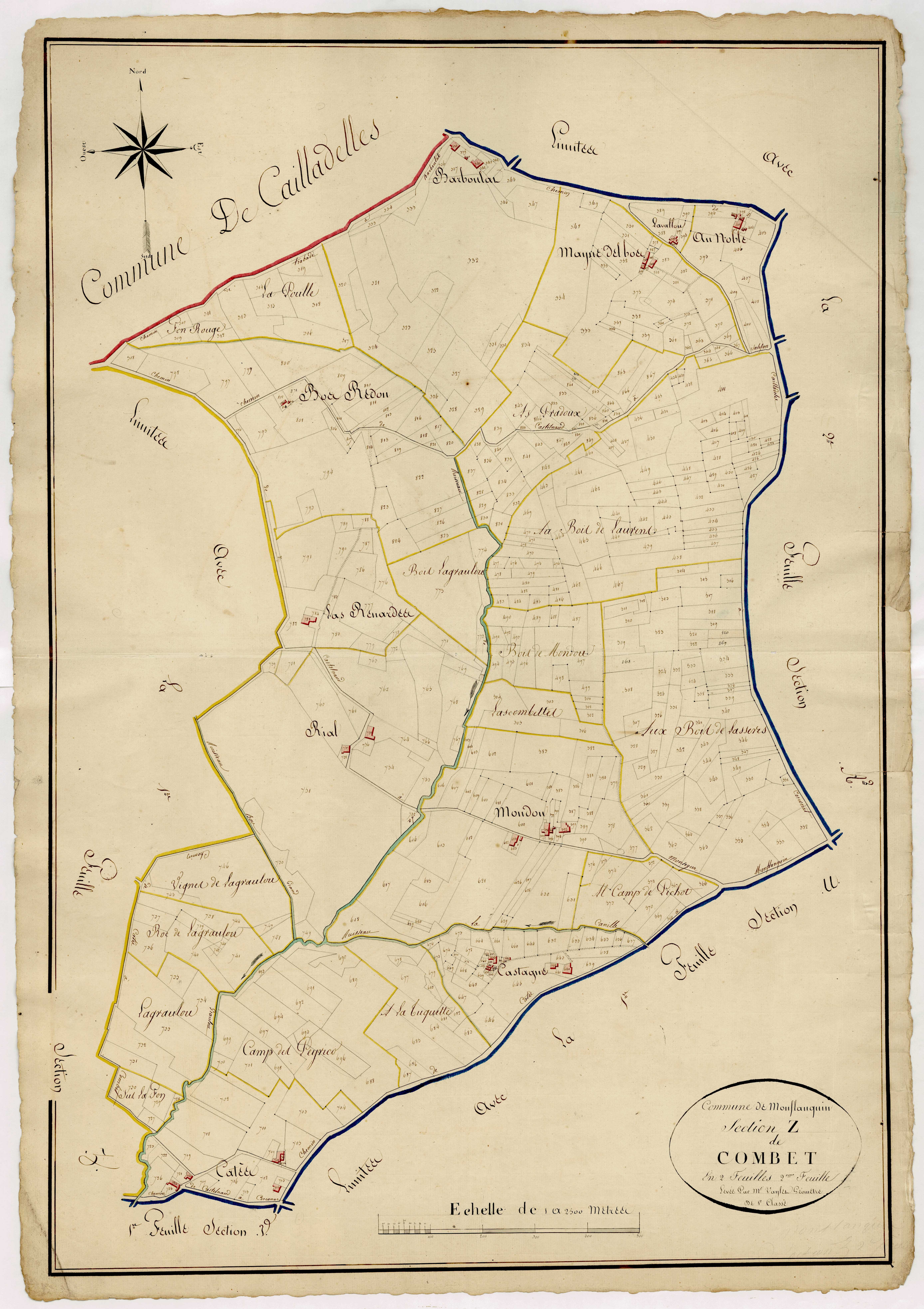 Plan napoléonien, atlas-Z2 Combet, Monflanquin