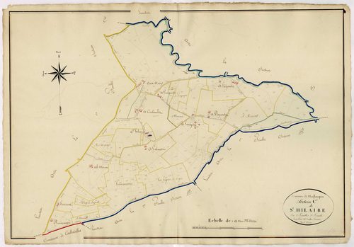 Plan napoléonien, atlas-C2, 2ème feuille Saint-Hilaire, Monflanquin