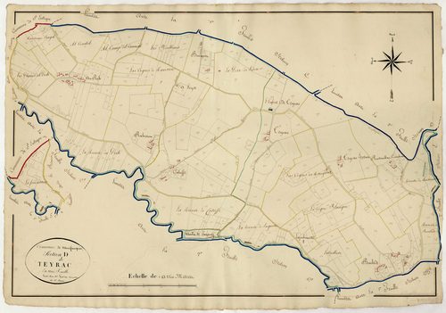 Plan napoléonien, atlas-D Teyrac, Monflanquin