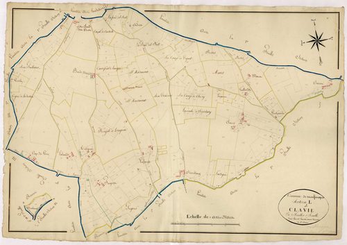Plan napoléonien, atlas-L1 Clavie, Monflanquin