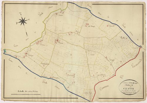 Plan napoléonien, atlas-L2 Clavie, Monflanquin