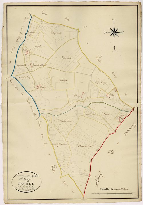 Plan napoléonien, atlas-N2 Maurel, Monflanquin