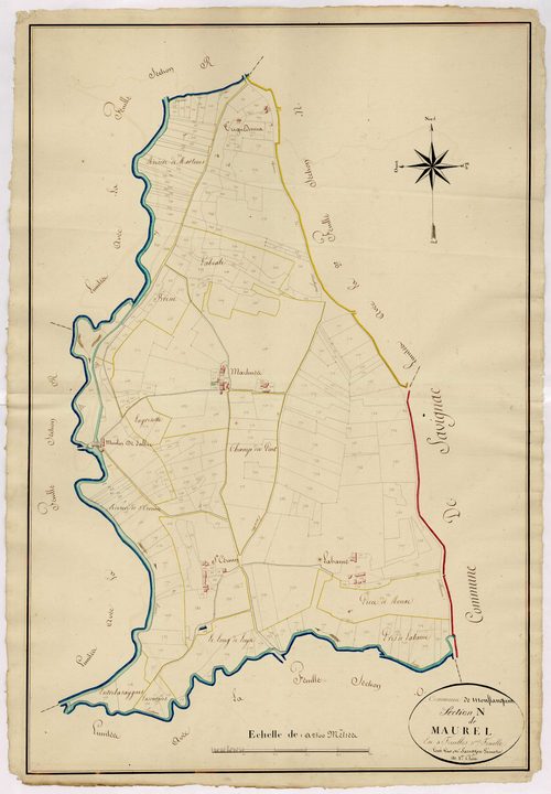Plan napoléonien, atlas-N3 Maurel, Monflanquin