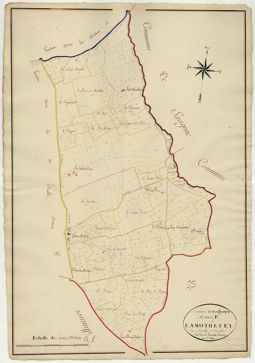 Plan napoléonien, atlas-P1 Lamothefey, Monflanquin