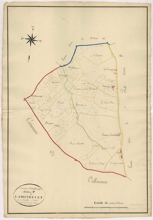 Plan napoléonien, atlas-P2 Lamothefey, Monflanquin