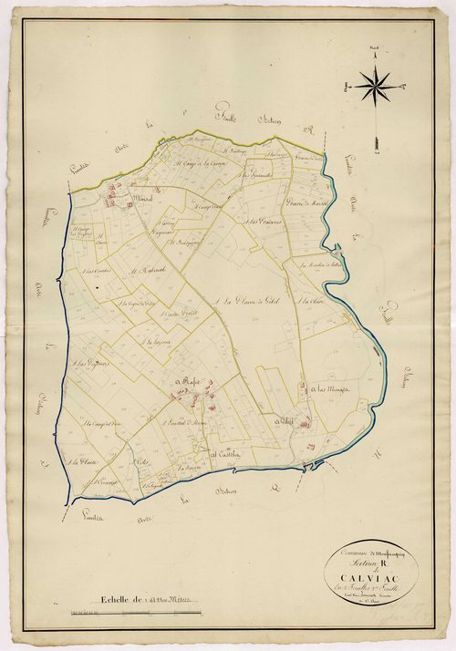 Plan napoléonien, atlas-R Calviac, Monflanquin