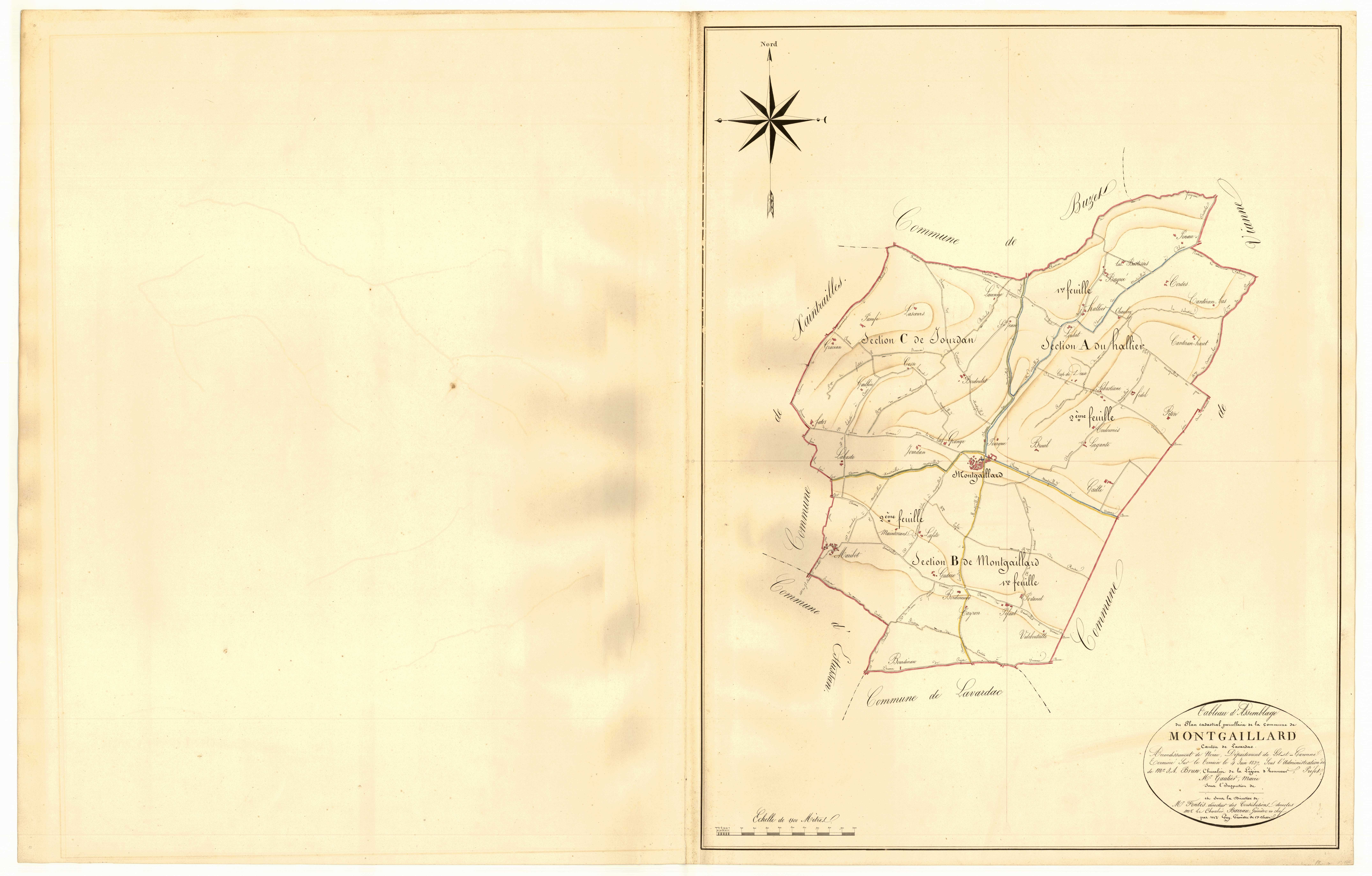 Plan napoléonien, atlas-TA, Montgaillard-en-Albret