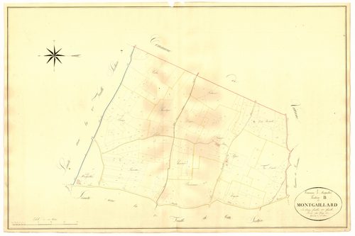 Plan napoléonien, atlas-B1 Montgaillard, Montgaillard-en-Albret