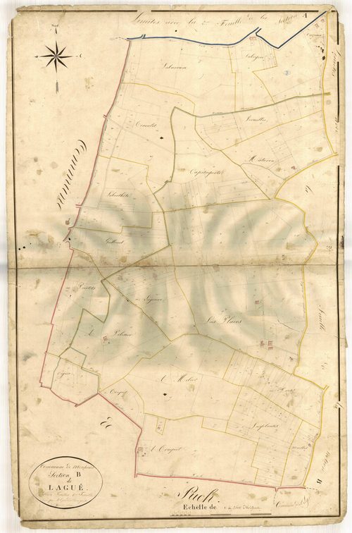 Plan napoléonien-B1 Lagué, Monheurt