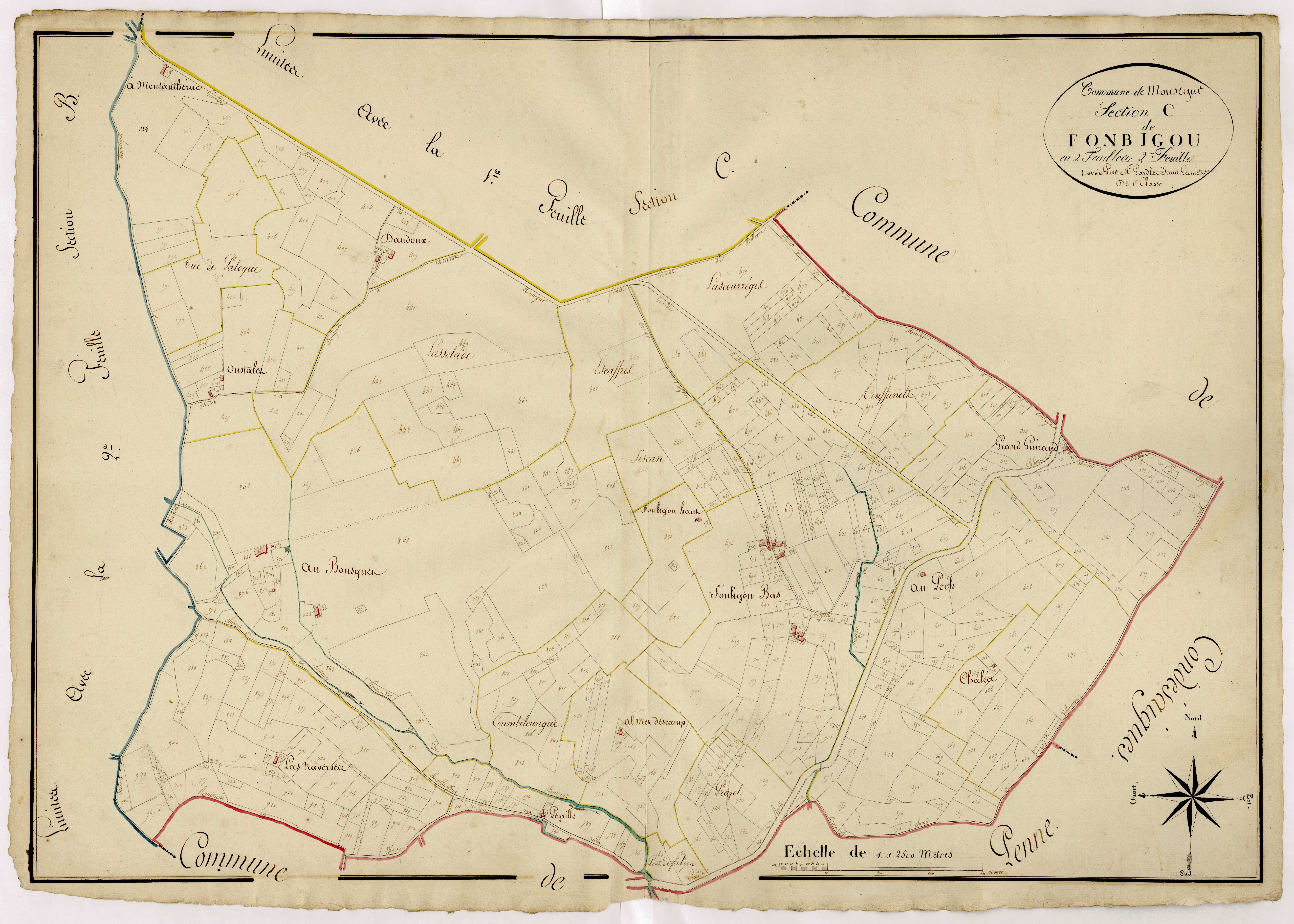 Plan napoléonien, atlas-C2 Fonbigon, Monségur