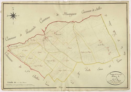 Plan napoléonien, atlas-A1 Pin, Monségur