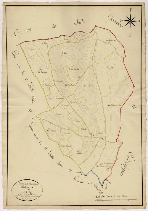 Plan napoléonien, atlas-A2 Pin, Monségur
