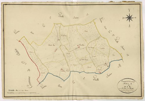 Plan napoléonien, atlas-A3 Pin, Monségur